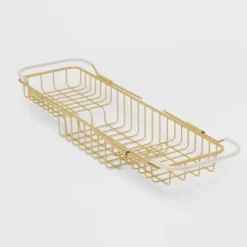 Metal Bathtub Tray With Expandable Arms Brass - Room Essentials™ -Wayfair Shop GUEST b4750802 2329 4878 8353 dab312cec2a0