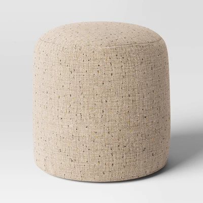 Speckled Pouf Ottoman Speckled Beige- Room Essentials™ 4 Speckled Pouf Ottoman Speckled Beige- Room Essentials™ - Image 2