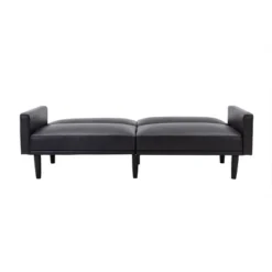 Faux Leather Futon Sofa With Arms Black - Room Essentials™ -Wayfair Shop GUEST ba224cac c288 4be2 8a15 ca6bca81424e