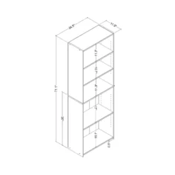 5 Shelf Bookcase Natural- Room Essentials™ -Wayfair Shop GUEST bb9bc2f4 e0ce 4653 8004 4457b303b3da