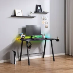 Gaming Dorm Desk With LED Lights And Headphone Holder - Room Essentials™ -Wayfair Shop GUEST bd44df7f 868d 4ba9 8418 89c759d1abee