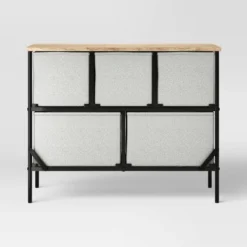 36" Wide Fabric Bin 5 Dresser Black Frame - Room Essentials™ -Wayfair Shop GUEST be4d80bc 54da 4832 9fc1 f3d8595c47c7