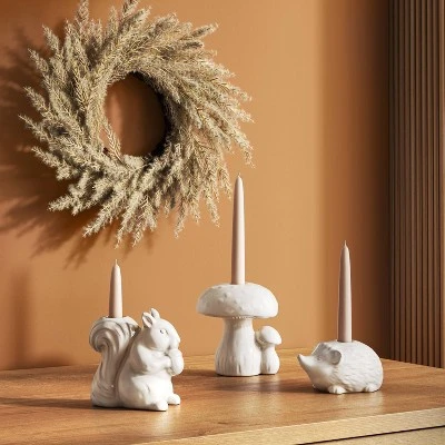 Ceramic Squirrel Taper Candle Holder - Room Essentials™ 3 Ceramic Squirrel Taper Candle Holder - Room Essentials™