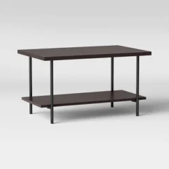 Wood And Metal Coffee Table With Storage Shelf - Room Essentials™ -Wayfair Shop GUEST c493e6ac d8b2 4fbe 88ce 0923f7849a46