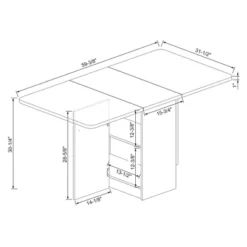 Drop Leaf Dining Table With Storage Shelves White - Room Essentials™ -Wayfair Shop GUEST c5205c46 2da9 446d 918c ac6411baaf54