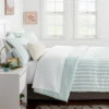 Microfiber Reversible Stripe Comforter Mint Green - Room Essentials™