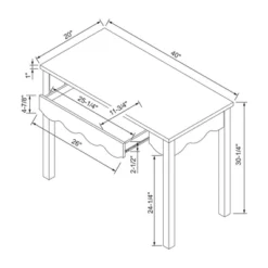 Wavy Writing Desk With Drawer Natural - Room Essentials™ -Wayfair Shop GUEST d2b9f128 959f 45ff b39c c03bf50c3572