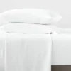 Full Garment Washed Microfiber Solid Sheet Set White - Room Essentials™ -Wayfair Shop GUEST dc5253bd 4879 44a3 aaa8 395da0735a0e 2