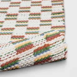 4'x5'6" Checkered Chindi Handwoven Area Rug - Room Essentials™ -Wayfair Shop GUEST dca06988 28e2 475f 8666 5cdf60d5d406