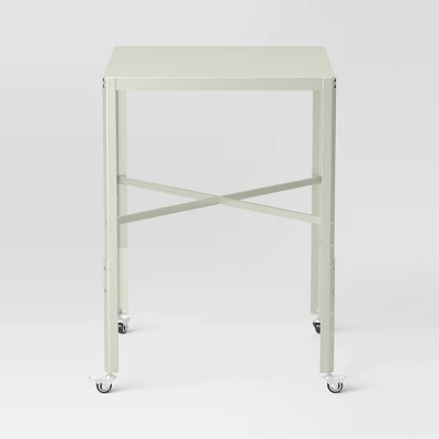 Adjustable Dorm Bistro Table Off-White - Room Essentials™ 4 Adjustable Dorm Bistro Table Off-White - Room Essentials™ - Image 2