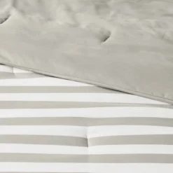 Microfiber Stripe Reversible Comforter - Room Essentials™ -Wayfair Shop GUEST de944a95 9144 4b7c 89c7 3995d641f09a