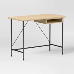 Wood And Metal Writing Desk With Storage - Room Essentials -Wayfair Shop GUEST e09ada3d 995f 4d13 ae7c ca357a507074
