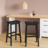Set Of 2 29" Solid Wood Saddle Backless Barstool - Room Essentials™ -Wayfair Shop GUEST e84a2662 21a8 4128 9d90 b69191f51765