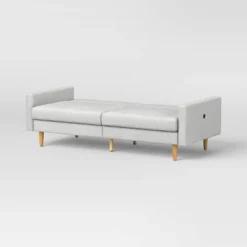 MidCentury Modern 78" Futon Sofa Light Gray - Room Essentials™ -Wayfair Shop GUEST eac5a871 9de8 4099 b7c0 7b992cd94210