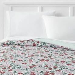 Microfiber Reversible Floral Print Comforter Light Purple/Mint Green - Room Essentials™ -Wayfair Shop GUEST eaf962da 0b45 45f4 a772 43b7646ca4f6