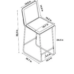 Upholstered Counter Height Barstool With Metal Frame Camel Faux Leather - Room Essentials™: Sledge-Style Legs, Padded Seat 9 Upholstered Counter Height Barstool With Metal Frame Camel Faux Leather - Room Essentials™: Sledge-Style Legs, Padded Seat -Wayfair Shop GUEST ed9f2b87 ec01 4a53 bdcc 572a2d53871a