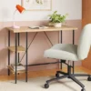 Wood And Metal Desk With Shelves Natural - Room Essentials™ -Wayfair Shop GUEST f0893556 95a9 42ba 8fac daca5b6aa51d