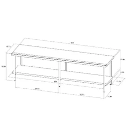 Wood And Metal TV Stand For TVs Up To 60" - Room Essentials™ -Wayfair Shop GUEST f2ab031b ee97 4ed0 a48d 1bc0bae2773f
