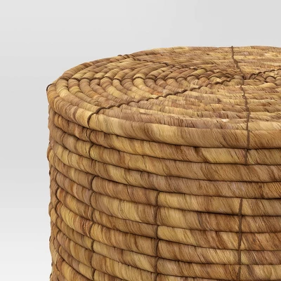 Woven Storage Ottoman Natural- Room Essentials™ 4 Woven Storage Ottoman Natural- Room Essentials™ - Image 2