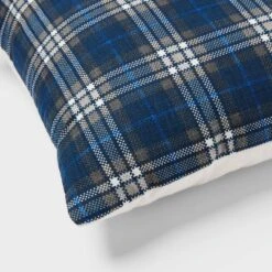 Decorative Throw Pillow Square Plaid Navy Blue - Room Essentials™ -Wayfair Shop GUEST ff339e33 992e 45d6 820e 8188d18cba39